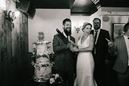 Wedding Photography at Kate & Gareth's London themed wedding at St. Bart's Brewery London