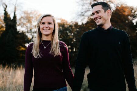 Surrey Engagement Photography at Waverley Abbey