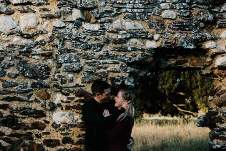 Surrey Engagement Photography at Waverley Abbey