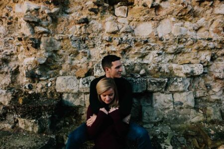 Surrey Engagement Photography at Waverley Abbey