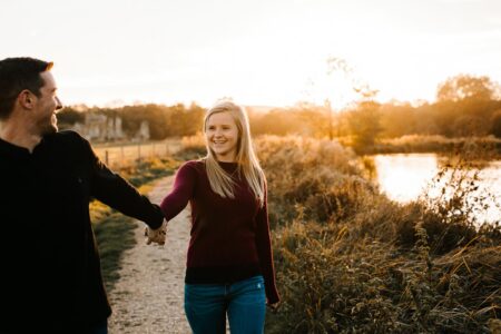 Surrey Engagement Photography at Waverley Abbey
