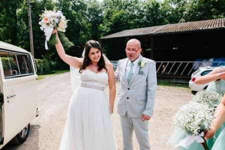 Summer wedding photography at Hook House Farm in Surrey