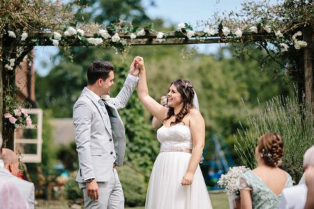 Summer wedding photography at Hook House Farm in Surrey