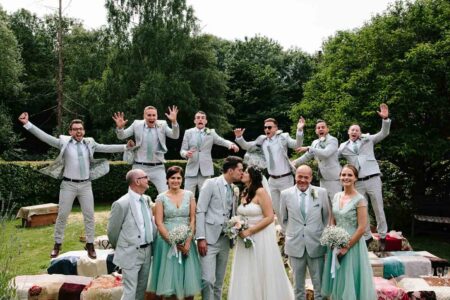 Summer wedding photography at Hook House Farm in Surrey