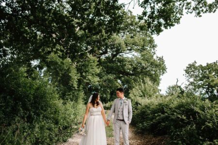 Summer wedding photography at Hook House Farm in Surrey