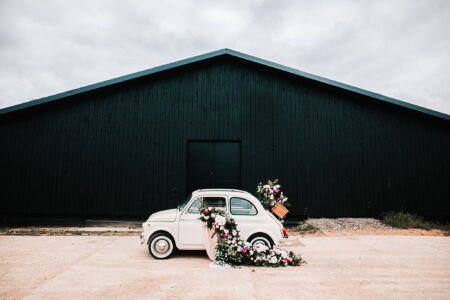 Vintage Fiat 500 at Silchester Farm